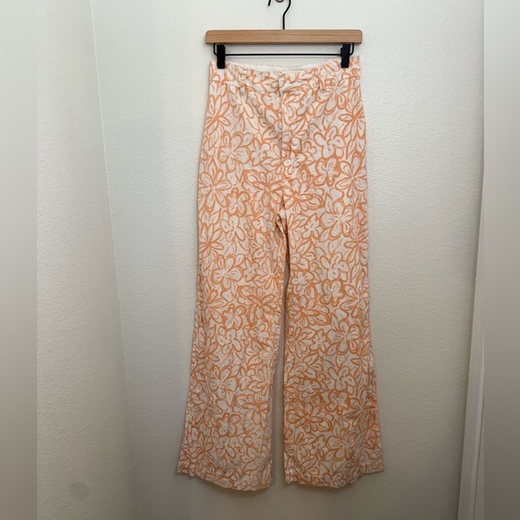Free People Love So Right Wide-leg Cotton Pants Size 6 - Picture 3 of 11